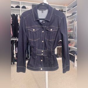 White House Black Market Dark Denim Jacket